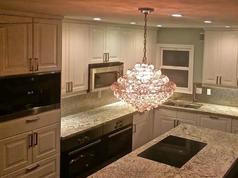 Finished kitchen remodel in La Jolla, California