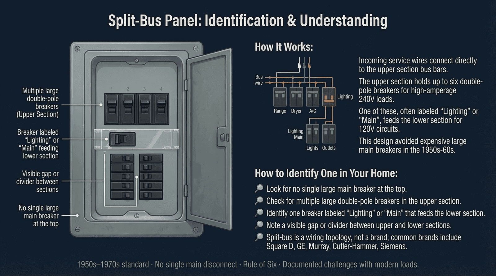 Split-bus panel diagram, full size view