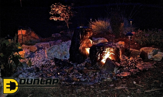 Landscape lighting installation